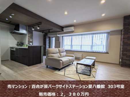 北区：百合が原パークサイドステーション愛八番館３０３号室